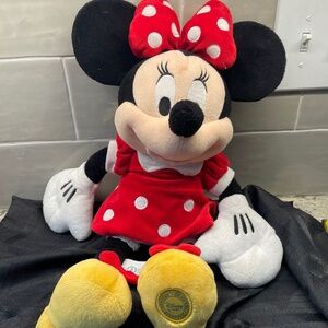 Minnie Mouse Disney Store‎ Exclusive Plush Red Polka Dot Dress 18 Inches